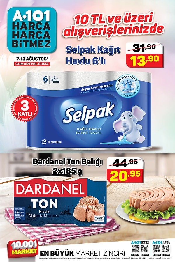 Dardanel Ton Balığı (185 Gr, 2 Adet) 20.95 TL