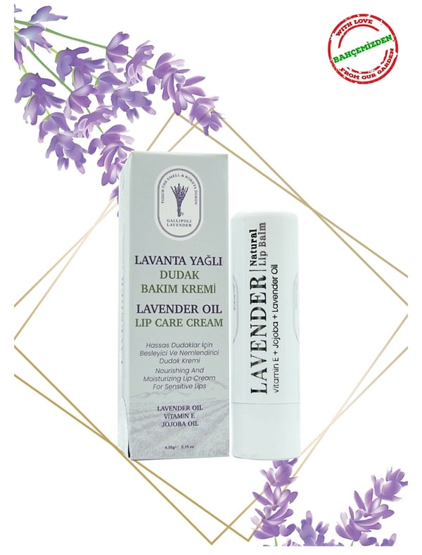 11. Dudaklara lavanta mucizesi: Gallipoli Lavender lavanta yağlı dudak bakım kremi