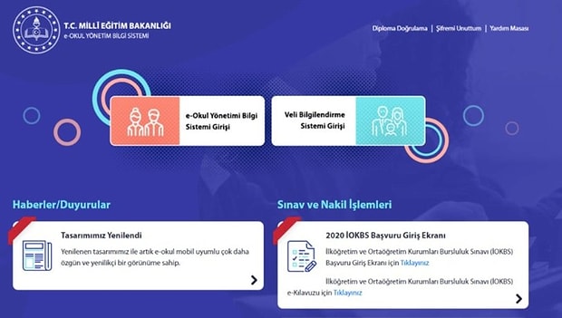 e okul a nasil giris yapilir iste e okul veli bilgilendirme sistemi giris ekrani