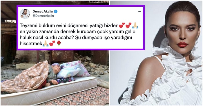 Sözünü Tuttu! Demet Akalın, Yangında Her Şeyini Kaybeden Fatma Teyze İçin Yeni Bir Ev Yaptırdı