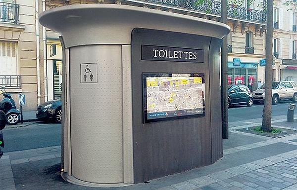6. Paris'te tüm umumi tuvaletler ücretsizdir ve içerdeki kişi çıktıktan sonra otomatik temizlenir.