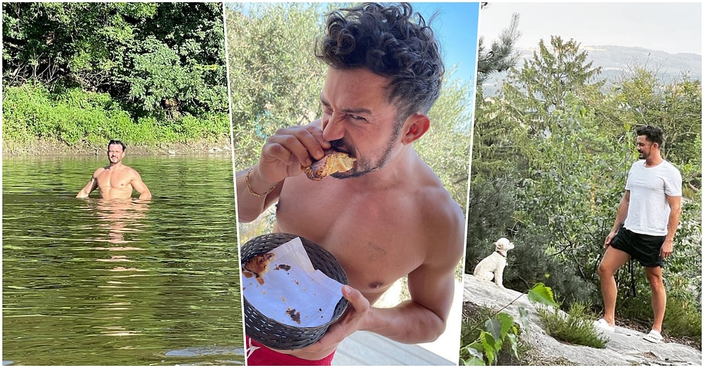Dünyaca Ünlü Aktör Orlando Bloom'un Çırılçıplak Yüzerken Yaptığı Paylaşımlar Gündeme Oturdu