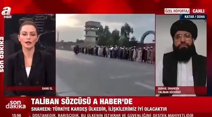 Taliban Sözcüsü A Haber'de: 'Parasal Yardım ya da İşbirliği İçin Türkiye ile Yakın Olmak İsteriz'