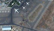 Kabil Havalimanı'nda Yaşanan Kaos, Uydu Görüntülerine Yansıdı