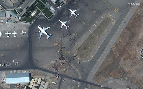 Kabil Havalimanı'nda Yaşanan Kaos, Uydu İmajlarına Yansıdı