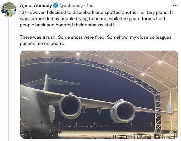 Havaalanında Afgan liderlerle kaşılaşmış