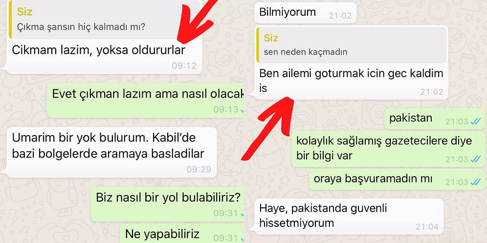 Ülkesini Terk Etmeye Çalışan Afgan Gazetecinin Çaresizlik ve Korku İçinde Yazdığı Mesajlar Hepimizi Kahretti
