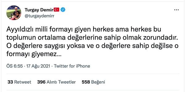 Turgay Demir sonrasında da konu hakkındaki homofobik yorumlarına devam etti.