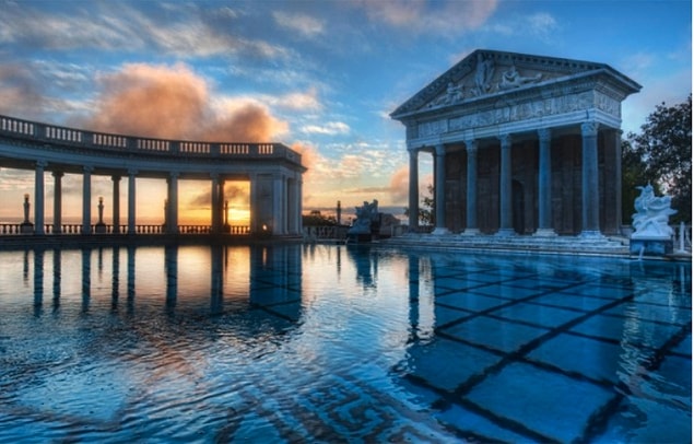 3. Neptün Havuzu, Hearst Kalesi – San Simeone, California