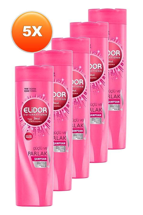 3. Bir tane asla yetmez diyenler için, Elidor UV korumalı şampuan 5'li set halinde satılıyor.