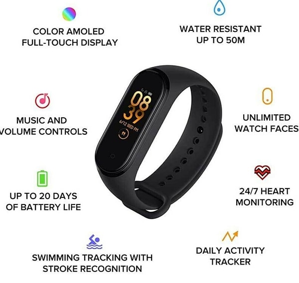 9. Xiaomi Mi Band 6 akıllı bileklikte indirim var.