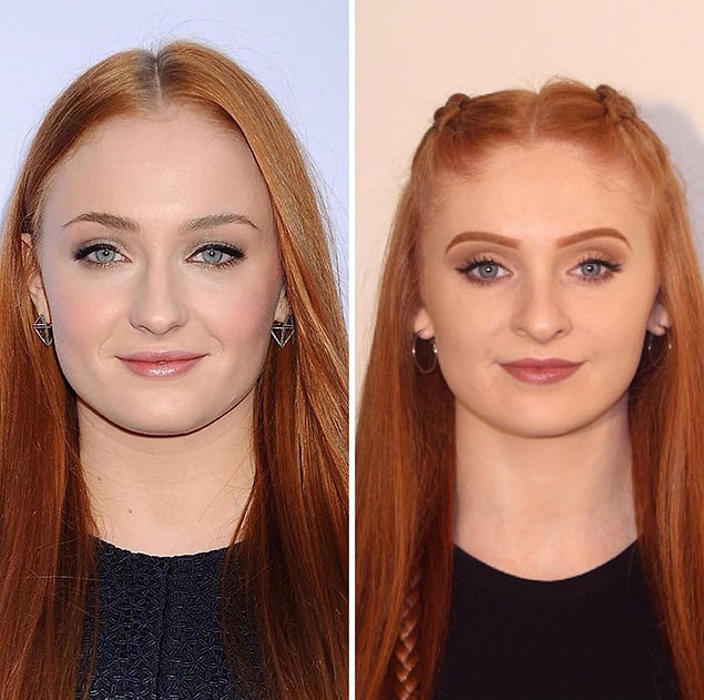 1. 'Game of Thrones' yıldızı Sophie Turner'ın dublörüyle kardeş olduğuna bile inanırız!