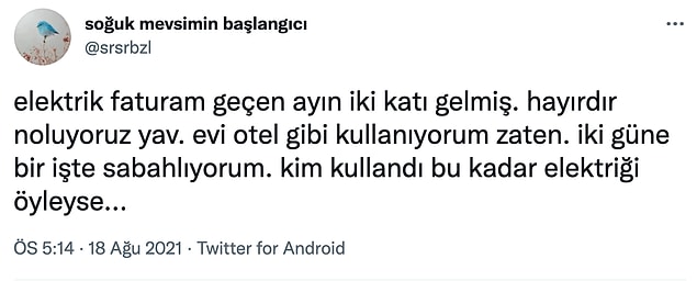 13. Sizin faturanız ne durumda? Yorumlara bırakabilirsiniz...