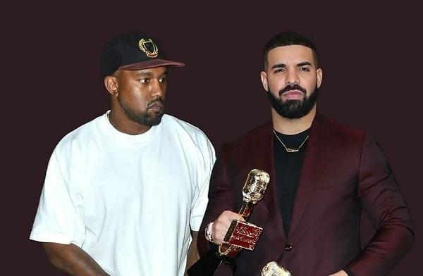 Dünyanın en ünlü iki rapçisi olan Kanye West ve Drake'i hepiniz tanıyorsunuzdur...