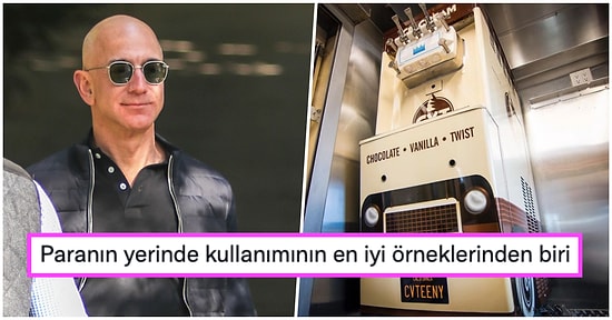 Var Bi' Hayalimiz! Dünyanın En Zengin İnsanı Olan Jeff Bezos Evine Dondurma Musluğu Taktırdı
