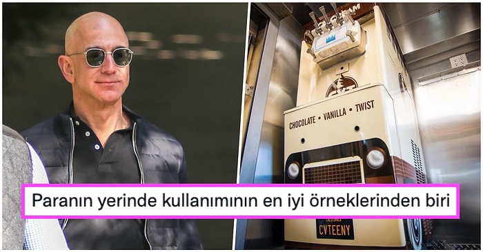 Var Bi' Hayalimiz! Dünyanın En Zengin İnsanı Olan Jeff Bezos Evine Dondurma Musluğu Taktırdı