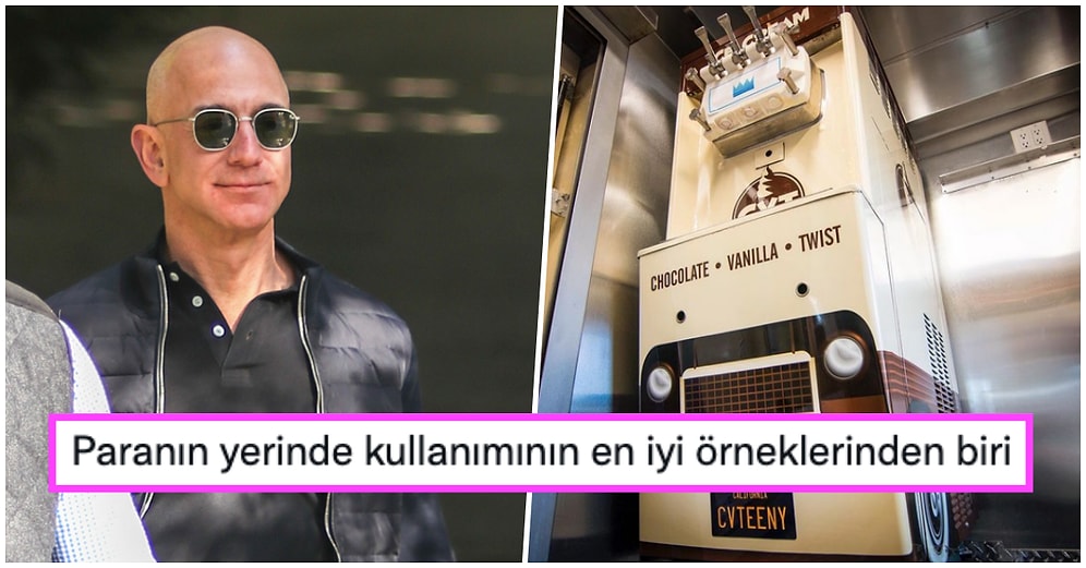 Var Bi' Hayalimiz! Dünyanın En Zengin İnsanı Olan Jeff Bezos Evine Dondurma Musluğu Taktırdı