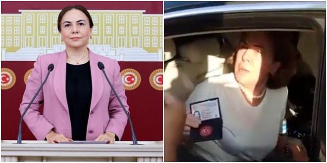 AKP Milletvekili Gül Yılmaz'dan Görevdeki Polise: 'Şerefsize Bak, Senin Adın Ne?'