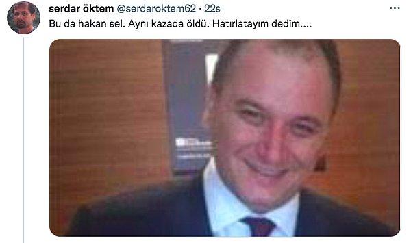 Paylaşımın altına da "@serdaroktem62" isimli bir kullanıcı Mısra Öz'ün hayatını kaybeden eşi Hakan Sel'in fotoğrafını koyarak "Bu da hakan sel. Aynı kazada öldü. Hatırlatayım dedim." yazdı.