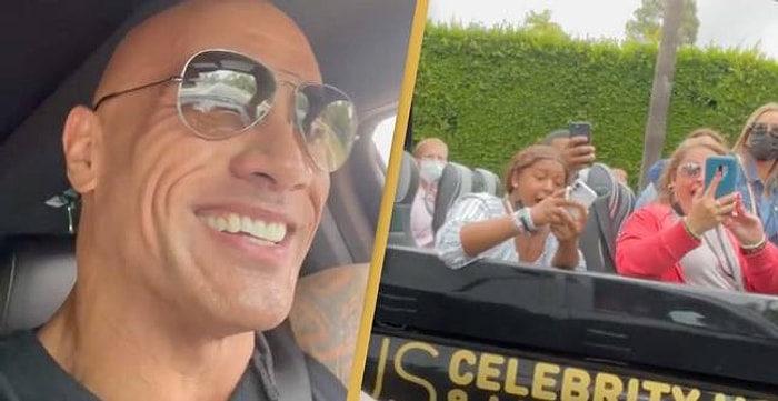 Dwayne Johnson'dan Tur Otobüsündeki Turistlere Sürpriz: 'The Rock'ı Nerede Bulabileceğimi Biliyor musunuz?'