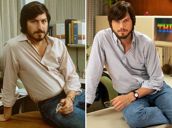 14. Son olarak görenleri oldukça şaşırtan bir isim! 'Jobs' filminde 2011 yılında hayatını kaybeden Steve Jobs'ı oyuncu Ashton Kutcher başarıyla canlandırdı.