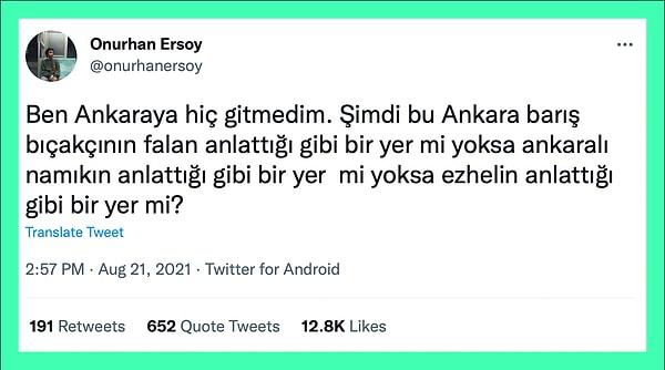 Geçtiğimiz günlerde Ankara'ya hiç gitmeyen bir Twitter kullanıcısı kimin tasvirinin daha gerçekçi olduğunu sormuştu👇🏻