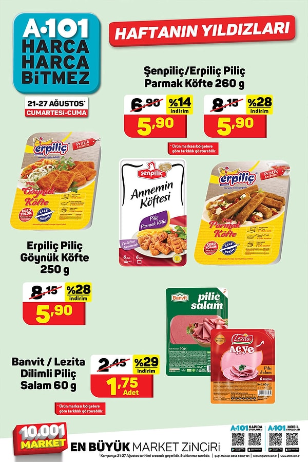 Erpiliç Göynük Köfte 250 Gr: 5.90 TL