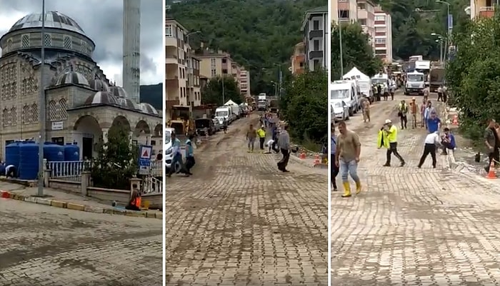 Bozkurt'ta Namaz Kılmak İsteyen Ama Seccadesi Olmayan Vatandaş İçin Montunu Yere Seren Polis Memuru