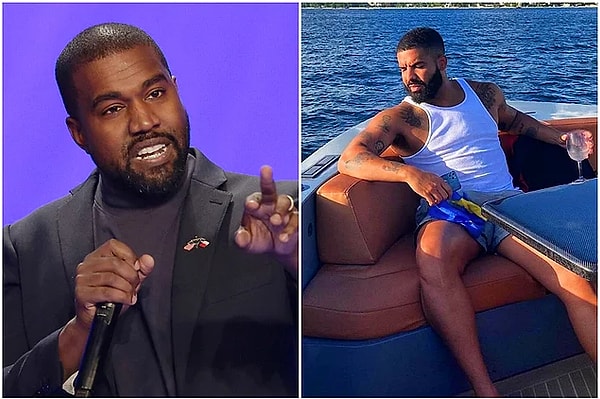 4. Ünlü Rapçi Kanye West, aralarının gergin olduğu Drake'in evinin adresini paylaştı!