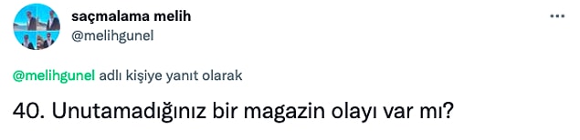 Twitter'dan '@melihgunel' takipçilerine şu soruyu sordu 👇