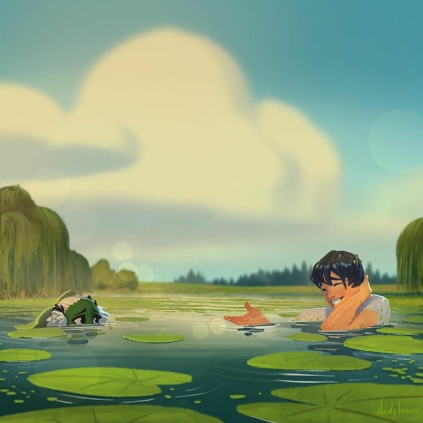 "Привет, малышка. Не бойся, я просто не ожидал тебя увидеть"