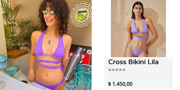 Beren Saat'in gündeme bomba gibi düştüğü bikinili fotoğrafını hatırlıyorsunuzdur. İşte 'DIRECT MESSAGE' markasına ait bikinisinin fiyatı 1.450 TL.