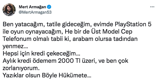 Şimdi Mert Armağan yeniden sosyal medyanın gündeminde. Bu sefer ki konumuz geçim sıkıntısı yaşayanlar... Bununla ilgili bir paylaşım yaptı Twitter hesabından.