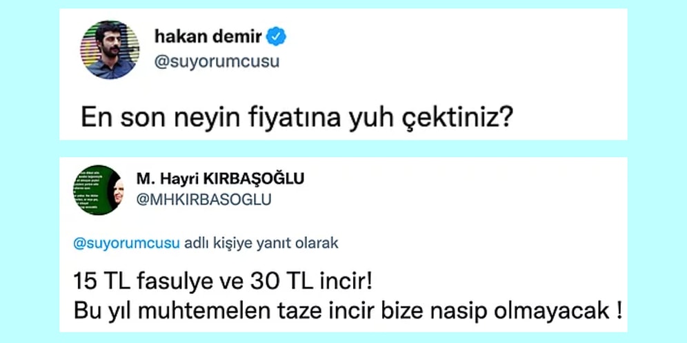 En Son Yuh Çektikleri Fiyatları Paylaşarak Yaramıza Tuz Basan Twitter Kullanıcıları