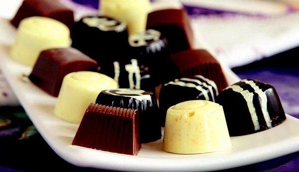 1. Belçika- Pralin çikolata