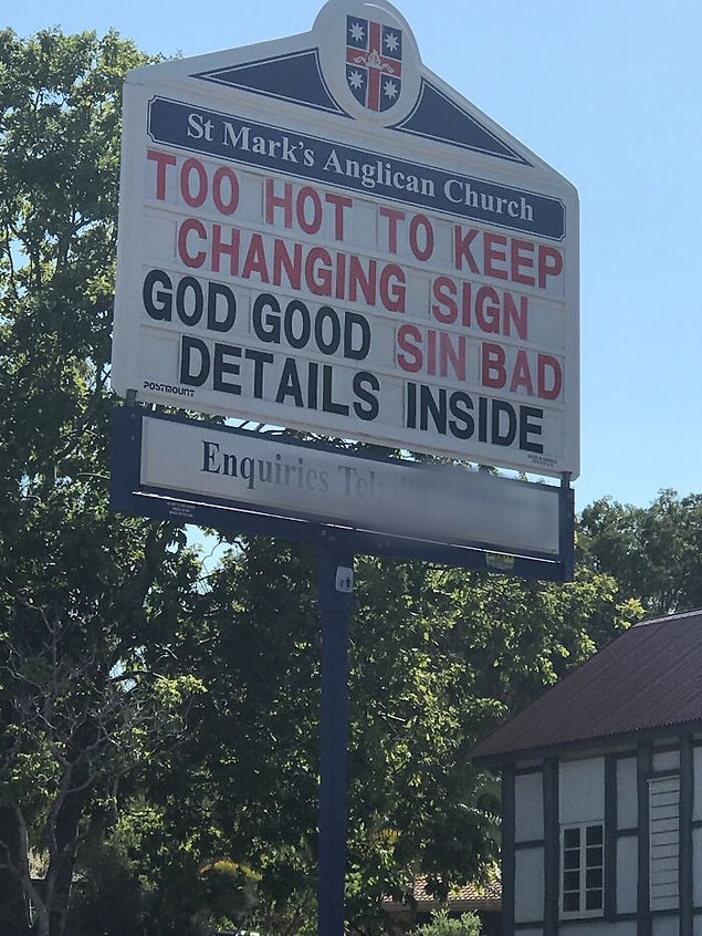 19. Queensland'de bir kilise için sıcak bir gün...