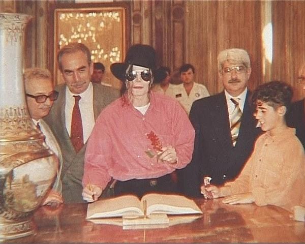 16. Michael Jackson Dolmabahçe Sarayı'nda, İstanbul, 1993.