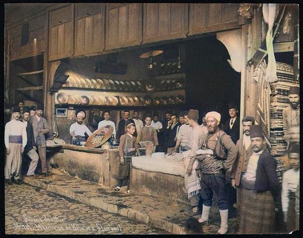 23. Bir kebapçı, İstanbul, 1884.