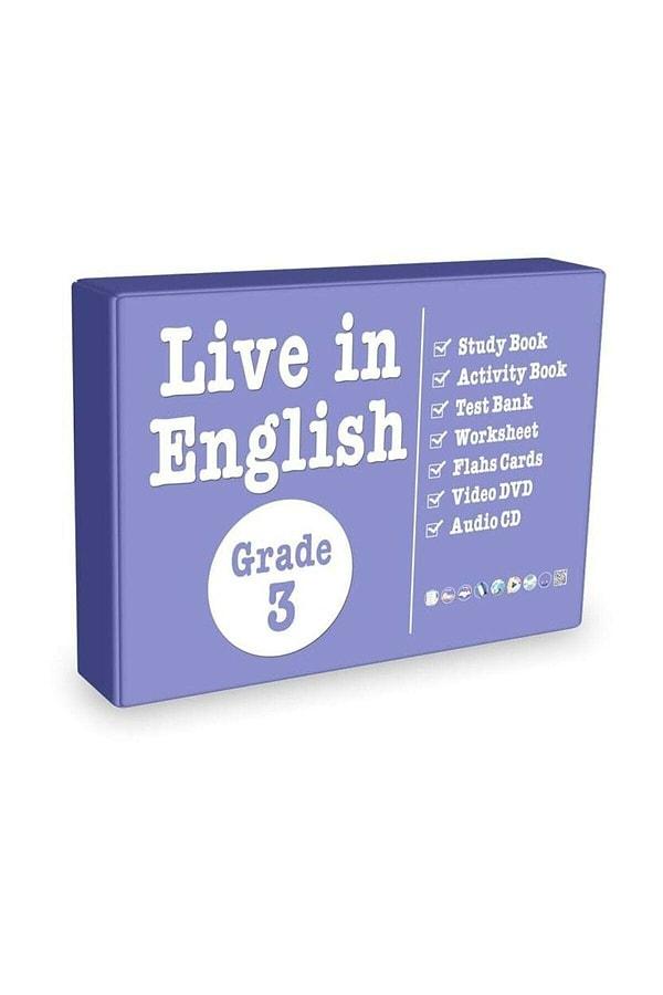 4. Live in English: İngilizce için her sınıfa özel ayrı bir setleri var.