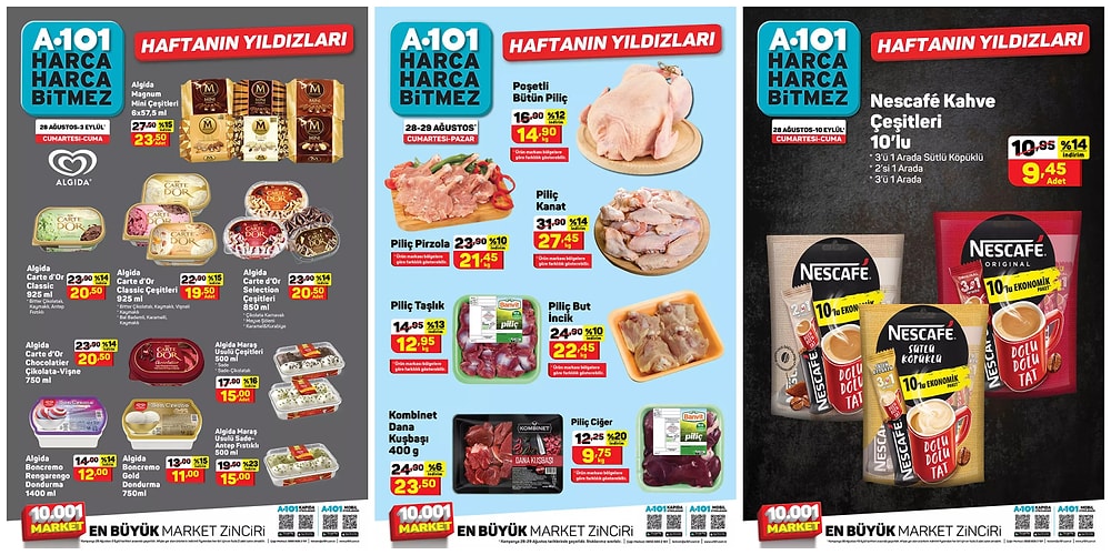 28 Ağustos 2021 A101 Haftanın Yıldızları Kataloğu