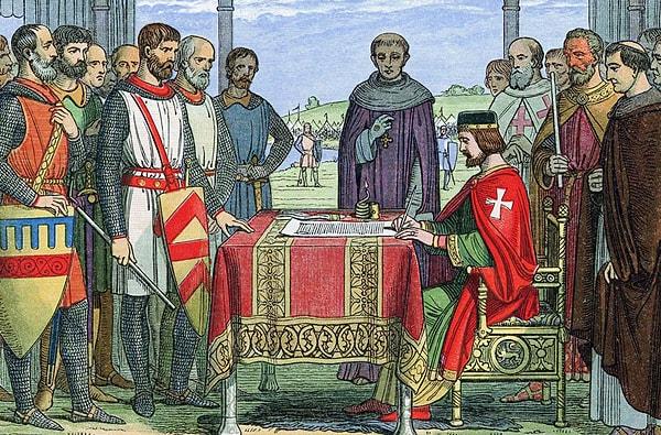 İngiliz kralının yetkilerini sınırlandıran belge: Magna Carta