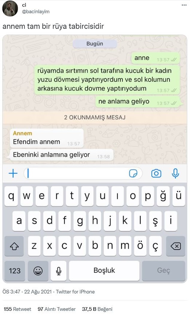 6. Mesajı sonra okuduğu çok belli...