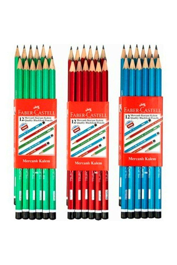 1. İlkokula başlayacak olanlar için en temel ihtiyaç kurşun kalem. Faber Castell hem çok iyi bir marka hem de şu anda çok güzel indirimde!