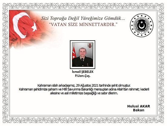 Pençe-Kaplan Operasyonu'nda Yaralanan Asker Şehit Oldu