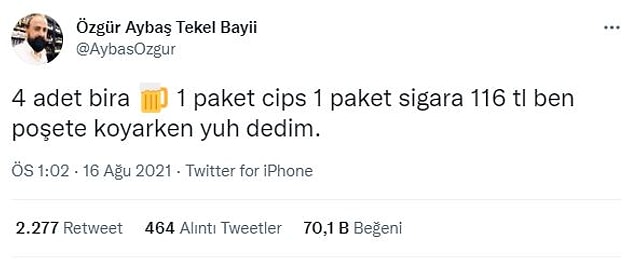 15. Esnaf bile böyleyse...