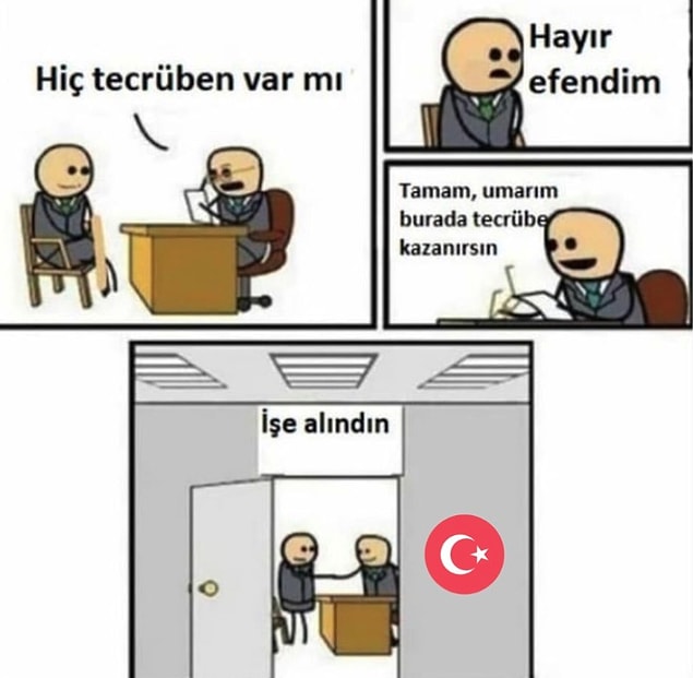 3. Meraktan sormuş tecrübeyi.