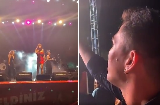 Konserde Simge Sağın'dan Tantuni Yemeye Gitme Sözü Almaya Çalışan Hayranı
