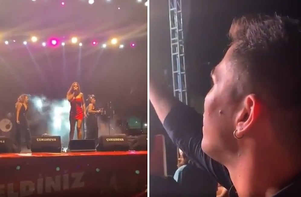 Konserde Simge Sağın'dan Tantuni Yemeye Gitme Sözü Almaya Çalışan Hayranı