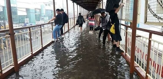 22. Bir üst geçit köprüsünü nasıl su basabilir?