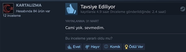 4. Ama cami yok.